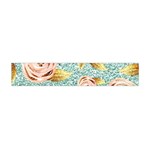 Rose Gold Roses, Girly, Glitter, Pretty, Rose Gold Premium Plush Fleece Scarf (Mini) Front