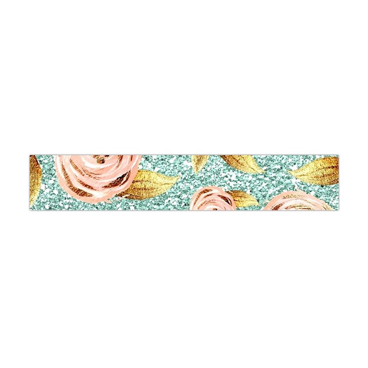 Rose Gold Roses, Girly, Glitter, Pretty, Rose Gold Premium Plush Fleece Scarf (Mini)