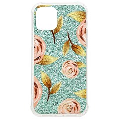 Rose Gold Roses, Girly, Glitter, Pretty, Rose Gold Iphone 12/12 Pro Tpu Uv Print Case by kyorashop23