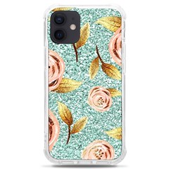 Rose Gold Roses, Girly, Glitter, Pretty, Rose Gold Iphone 12 Mini Tpu Uv Print Case	 by kyorashop23