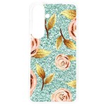 Rose Gold Roses, Girly, Glitter, Pretty, Rose Gold Samsung Galaxy S24 6.2 Inch TPU UV Case Front