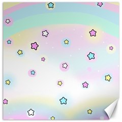 Stars, Cute, Pastel, Pattern Canvas 12  X 12  by kyorashop23