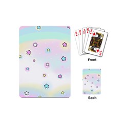 Stars, Cute, Pastel, Pattern Playing Cards Single Design (mini)