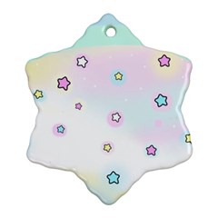 Stars, Cute, Pastel, Pattern Ornament (snowflake)