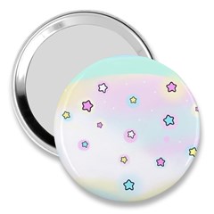 Stars, Cute, Pastel, Pattern 3  Handbag Mirrors by kyorashop23