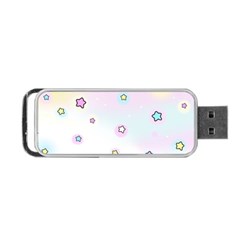 Stars, Cute, Pastel, Pattern Portable Usb Flash (two Sides) by kyorashop23