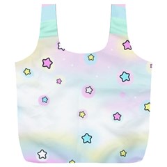 Stars, Cute, Pastel, Pattern Full Print Recycle Bag (xxl) by kyorashop23