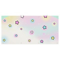 Stars, Cute, Pastel, Pattern Banner And Sign 8  X 4  by kyorashop23