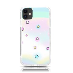 Stars, Cute, Pastel, Pattern Iphone 11 Tpu Uv Print Case by kyorashop23