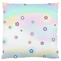 Stars, Cute, Pastel, Pattern 16  Baby Flannel Cushion Case (two Sides) by kyorashop23