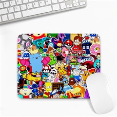 Sticker Art, Brand, Cartoon Small Mousepad by kyorashop23