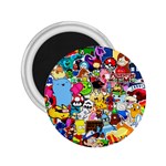 Sticker Art, Brand, Cartoon 2.25  Magnets Front