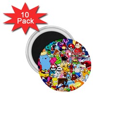 Sticker Art, Brand, Cartoon 1 75  Magnets (10 Pack)  by kyorashop23