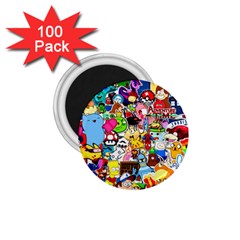 Sticker Art, Brand, Cartoon 1 75  Magnets (100 Pack)  by kyorashop23