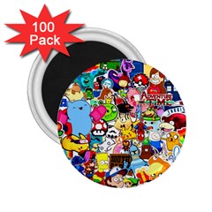 Sticker Art, Brand, Cartoon 2 25  Magnets (100 Pack)  by kyorashop23