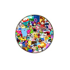 Sticker Art, Brand, Cartoon Hat Clip Ball Marker (10 Pack) by kyorashop23