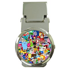 Sticker Art, Brand, Cartoon Money Clip Watches by kyorashop23