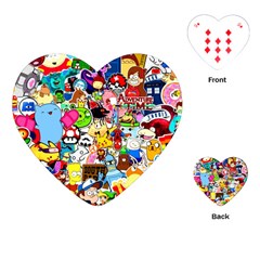 Sticker Art, Brand, Cartoon Playing Cards Single Design (heart)