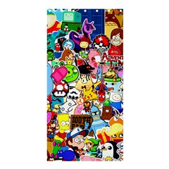 Sticker Art, Brand, Cartoon Shower Curtain 36  X 72  (stall) 