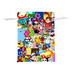 Sticker Art, Brand, Cartoon Lightweight Drawstring Pouch (m) by kyorashop23