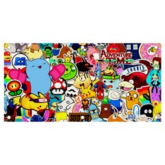 Sticker Art, Brand, Cartoon Banner And Sign 4  X 2  by kyorashop23