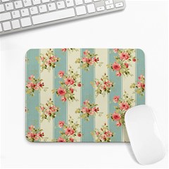 Stripes, Rose,  Texture, Flower, Paper Small Mousepad by kyorashop23