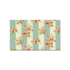 Stripes, Rose,  Texture, Flower, Paper Sticker (rectangular) by kyorashop23