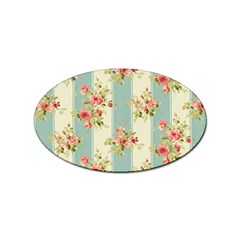 Stripes, Rose,  Texture, Flower, Paper Sticker Oval (10 Pack) by kyorashop23