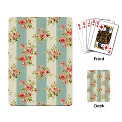 Stripes, Rose,  Texture, Flower, Paper Playing Cards Single Design (rectangle)