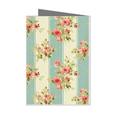 Stripes, Rose,  Texture, Flower, Paper Mini Greeting Cards (pkg Of 8)