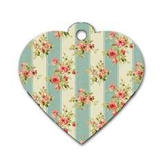 Stripes, Rose,  Texture, Flower, Paper Dog Tag Heart (two Sides) by kyorashop23