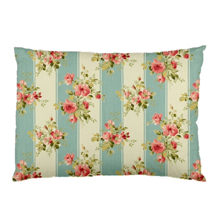 Stripes, Rose,  Texture, Flower, Paper Pillow Case