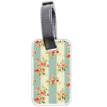 Stripes, Rose,  Texture, Flower, Paper Luggage Tag (two sides) Back