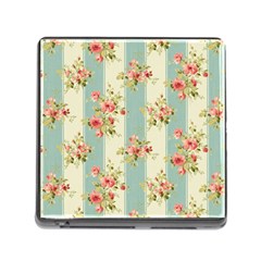 Stripes, Rose,  Texture, Flower, Paper Memory Card Reader (square 5 Slot) by kyorashop23