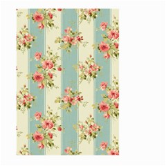 Stripes, Rose,  Texture, Flower, Paper Large Garden Flag (two Sides) by kyorashop23