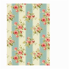 Stripes, Rose,  Texture, Flower, Paper Small Garden Flag (two Sides) by kyorashop23