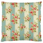 Stripes, Rose,  Texture, Flower, Paper Large Premium Plush Fleece Cushion Case (One Side) Front