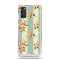 Stripes, Rose,  Texture, Flower, Paper Samsung Galaxy S20 6 2 Inch Tpu Uv Case by kyorashop23