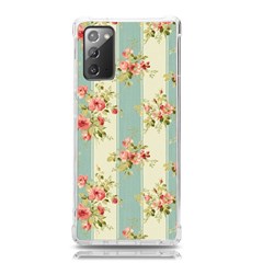 Stripes, Rose,  Texture, Flower, Paper Samsung Galaxy Note 20 Tpu Uv Case by kyorashop23