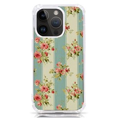 Stripes, Rose,  Texture, Flower, Paper Iphone 14 Pro Tpu Uv Print Case by kyorashop23