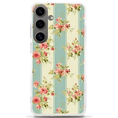 Stripes, Rose,  Texture, Flower, Paper Samsung Galaxy S24 Ultra 6 9 Inch Tpu Uv Case by kyorashop23