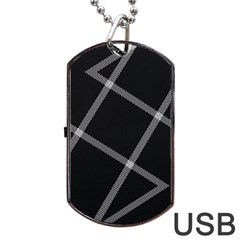 Stripes, Zigzag, Surface, Pattern, Dog Tag Usb Flash (one Side) by kyorashop23