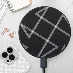 Stripes, Zigzag, Surface, Pattern, Wireless Fast Charger(black) by kyorashop23