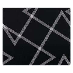 Stripes, Zigzag, Surface, Pattern, Premium Plush Fleece Blanket (small) by kyorashop23