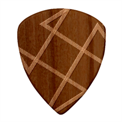 Stripes, Zigzag, Surface, Pattern, Wood Guitar Pick (set Of 10) by kyorashop23