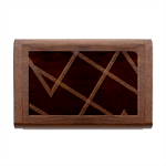 Stripes, Zigzag, Surface, Pattern, Wood Oval USB Flash Drive Box