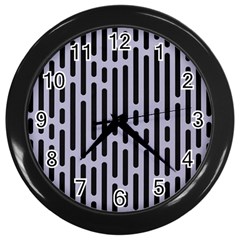 Texture, Stripes, Pattern Wall Clock (black) by kyorashop23