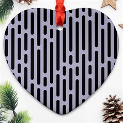 Texture, Stripes, Pattern Heart Ornament (two Sides)