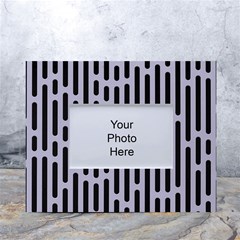 Texture, Stripes, Pattern White Tabletop Photo Frame 4 x6 