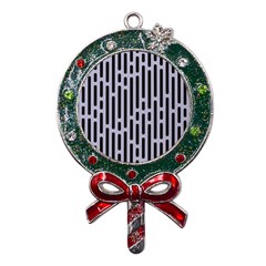 Texture, Stripes, Pattern Metal X mas Lollipop With Crystal Ornament by kyorashop23